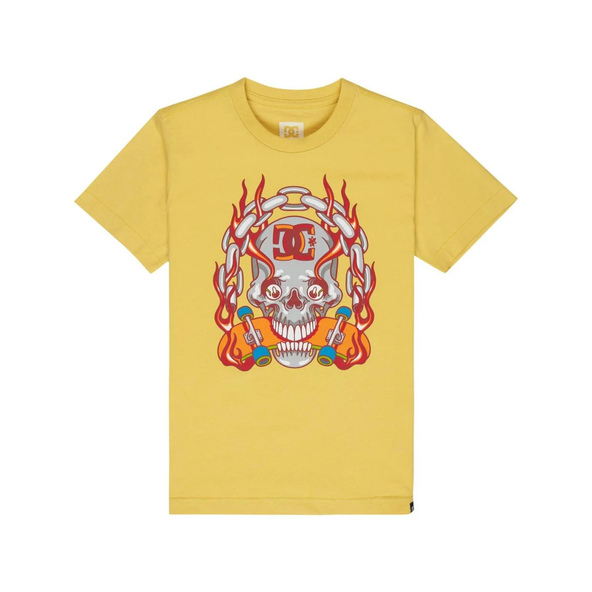 T-Shirt Burning Skull Bambino
