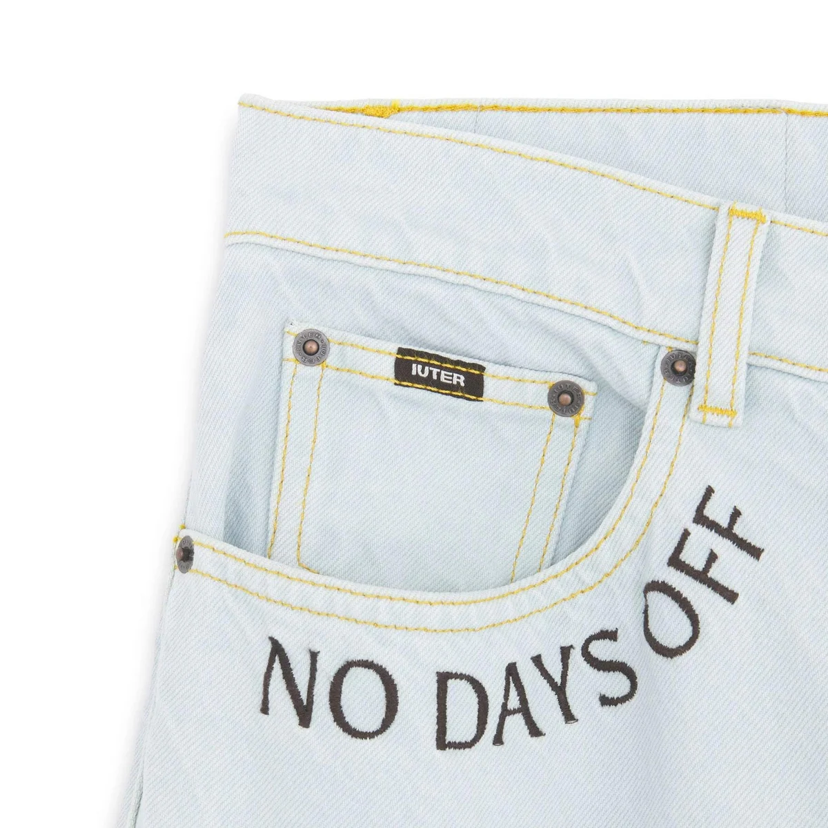 Bermuda Denim Fringed Baggy - Image 3