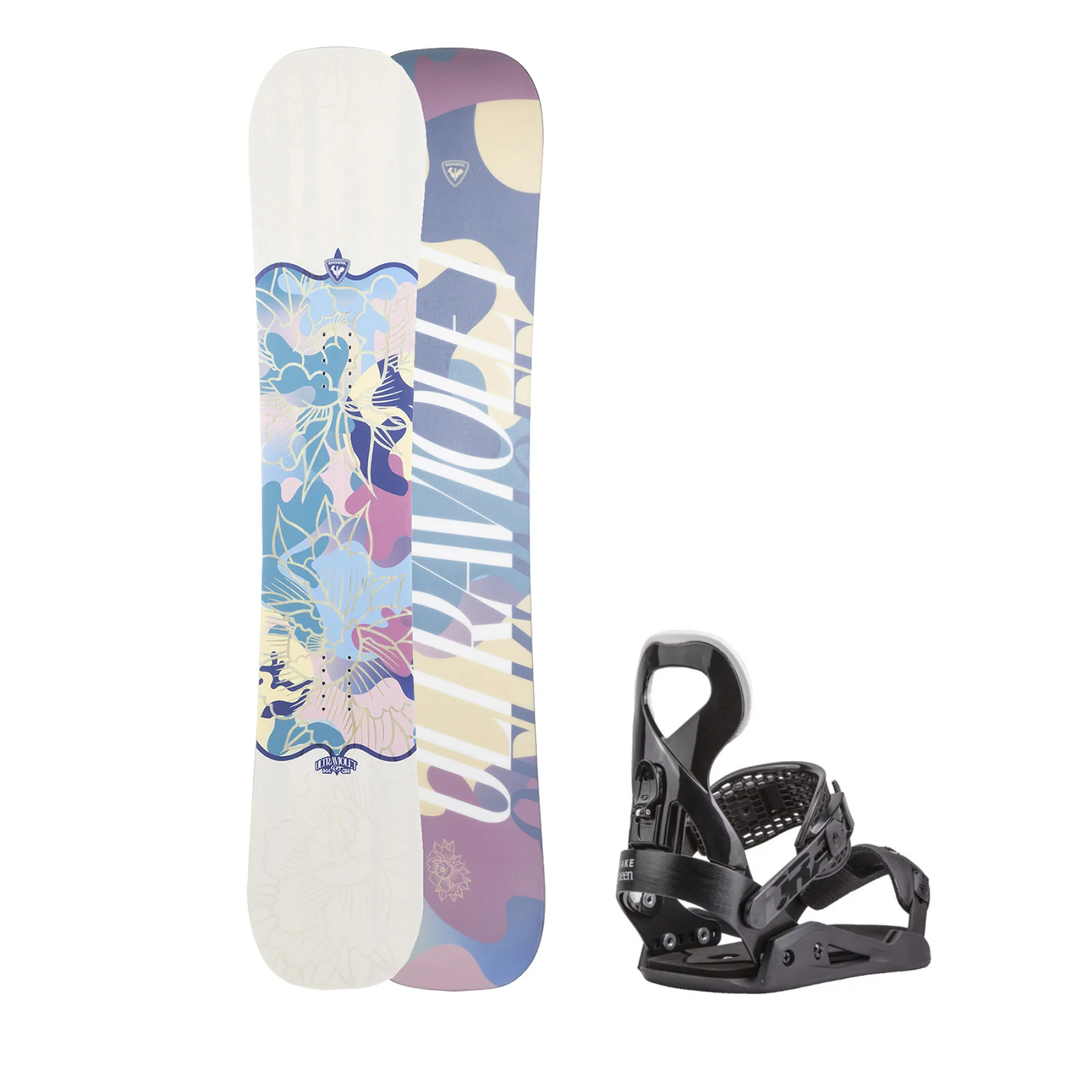 KIT DONNA Snowboard ULTRAVIOLET + ATTACCHI QUEEN