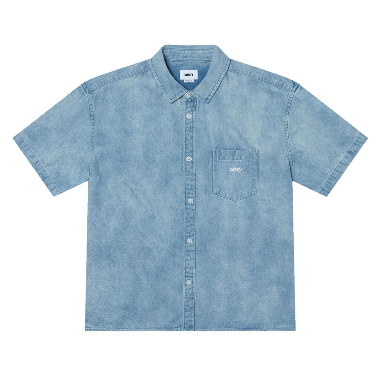 Camicia Ss In Denim Owens Loose Fit