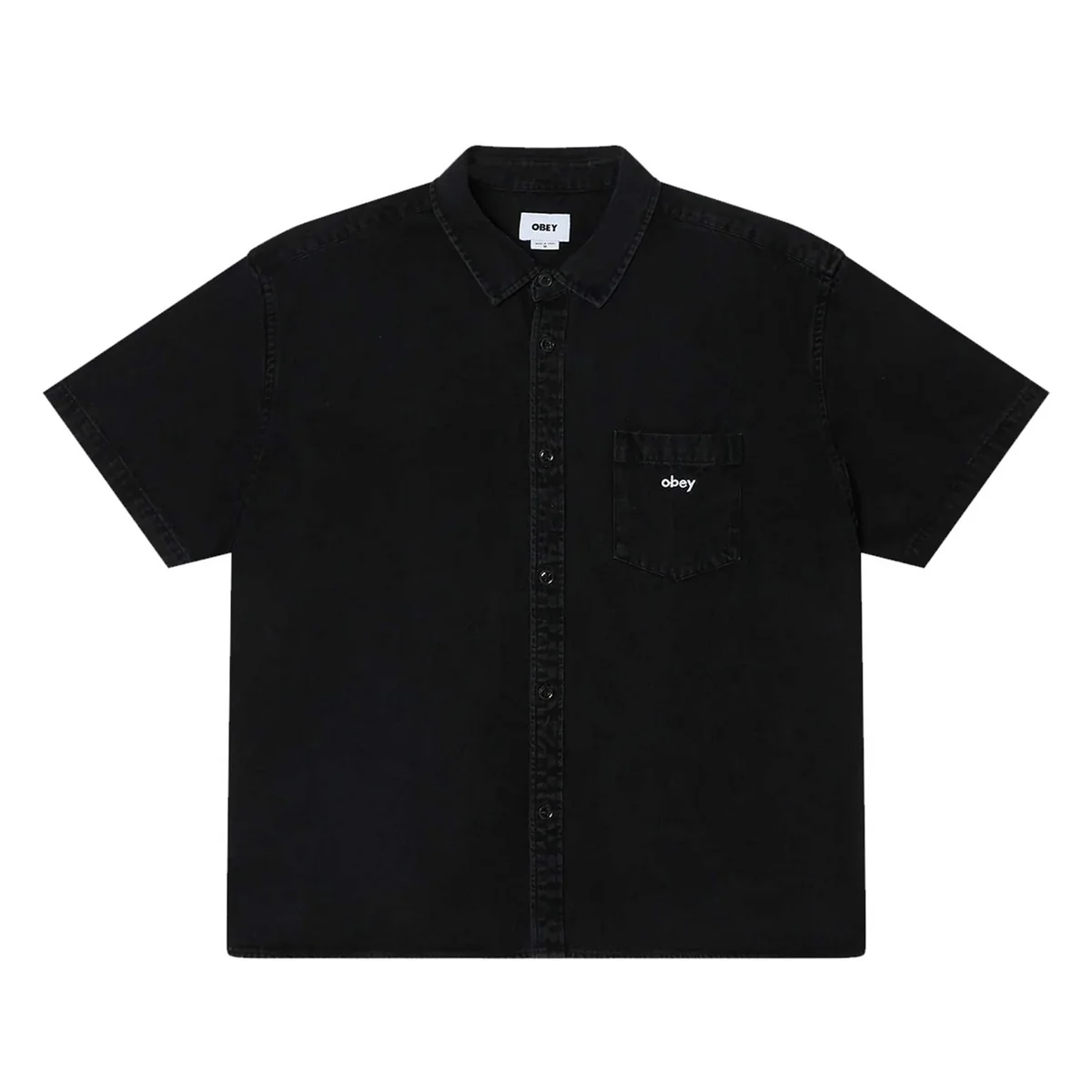 Camicia Ss In Denim Owens Loose Fit